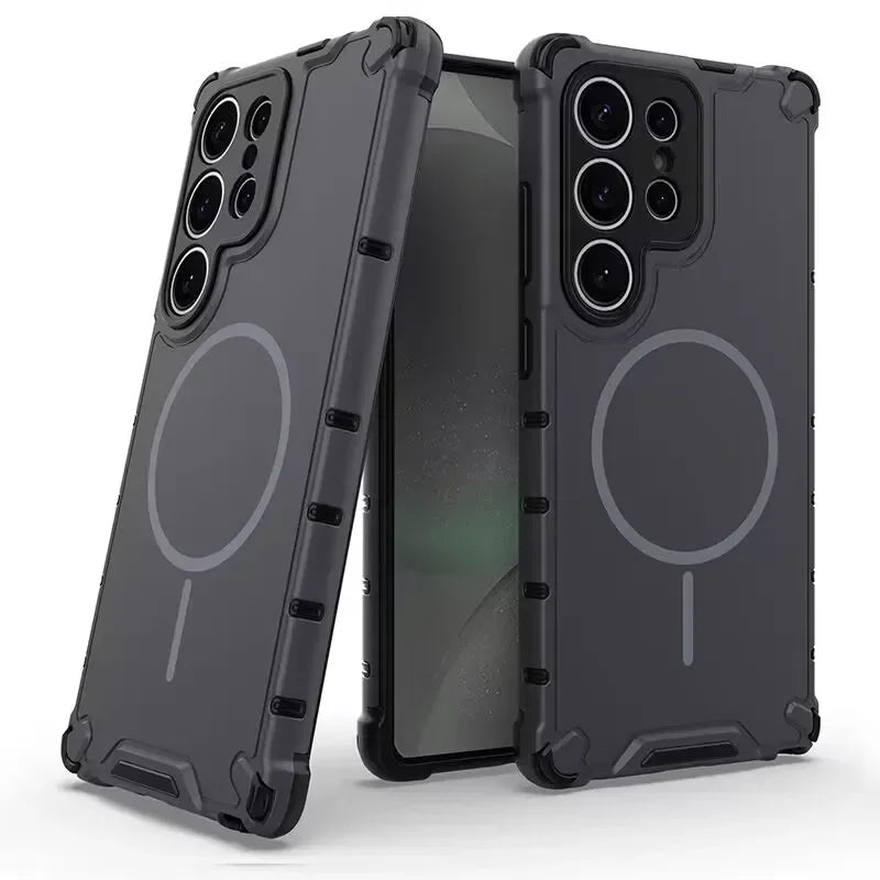 Luxury Magnetic Armor Case for Samsung Galaxy S25 / S24 / S23 Ultra