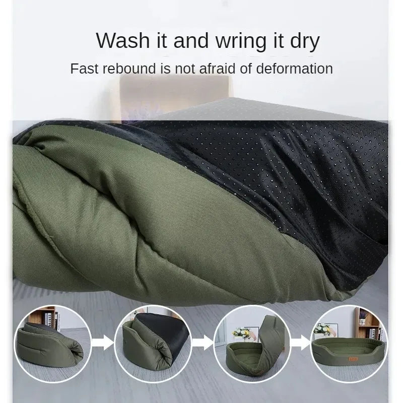🐾🛏️ Winter Fluffy Dog Cushion Sofa Bed – Large & Medium Pets