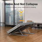 💻🔧 Aluminum Alloy Adjustable Foldable Laptop Stand – Portable Cooling Holder
