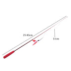 🎣🐾 Telescopic Cat Teaser Wand – 3-Section Fishing Pole Stick