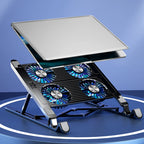 🌈❄️ Laptop Cooling Pad 2/4 Fans – RGB Foldable Stand (11–17.3”)