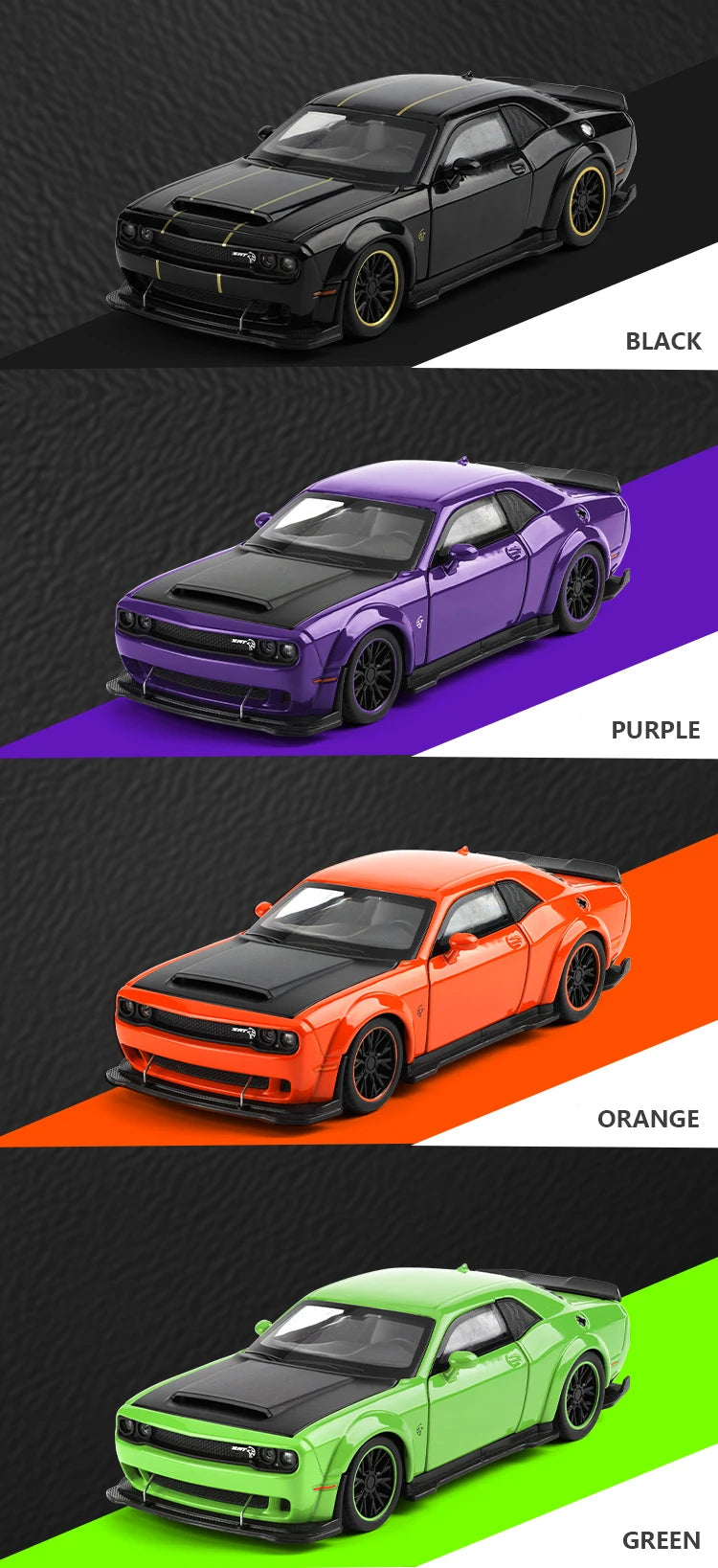 1:32 Dodge Challenger SRT Hellcat Redeye V8 Alloy Metal Diecast Model American Muscle Sports Car Collection For Hobby Decor