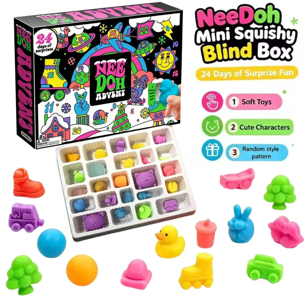 2026 NeeDoh Advent Calendar – Christmas Surprise Fidget Toy Set
