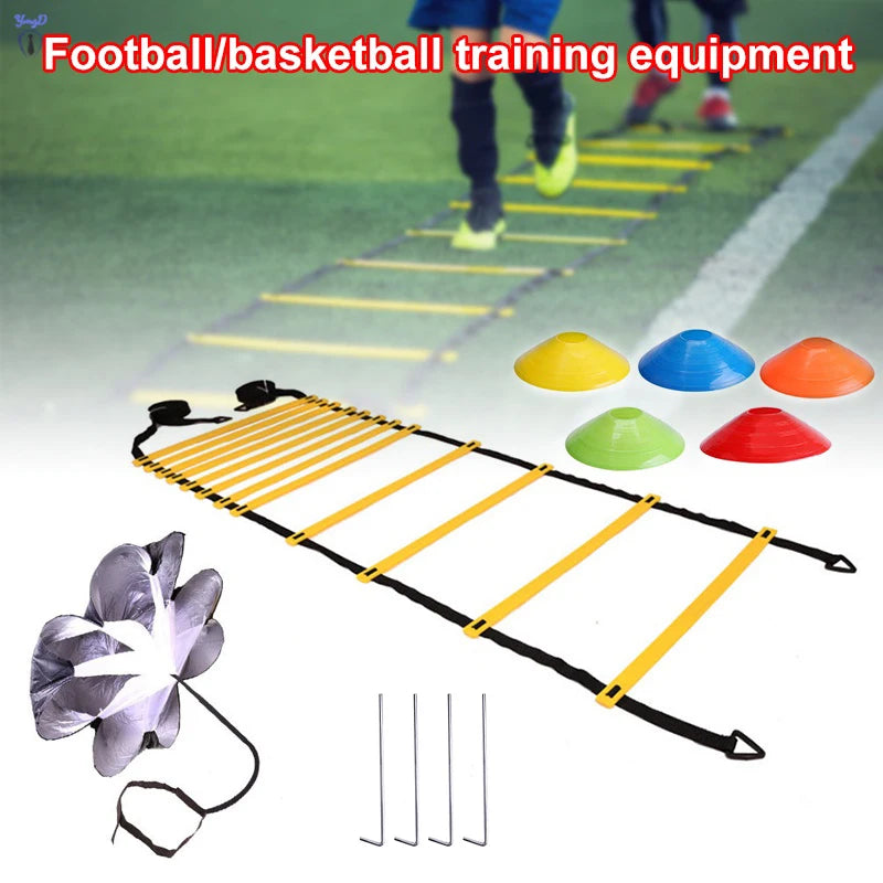 Agility Training Set – Football & Soccer Speed Kit with Cones, Ladder, Chute & Running Umbrella for Footwork & Balance⚽🔥