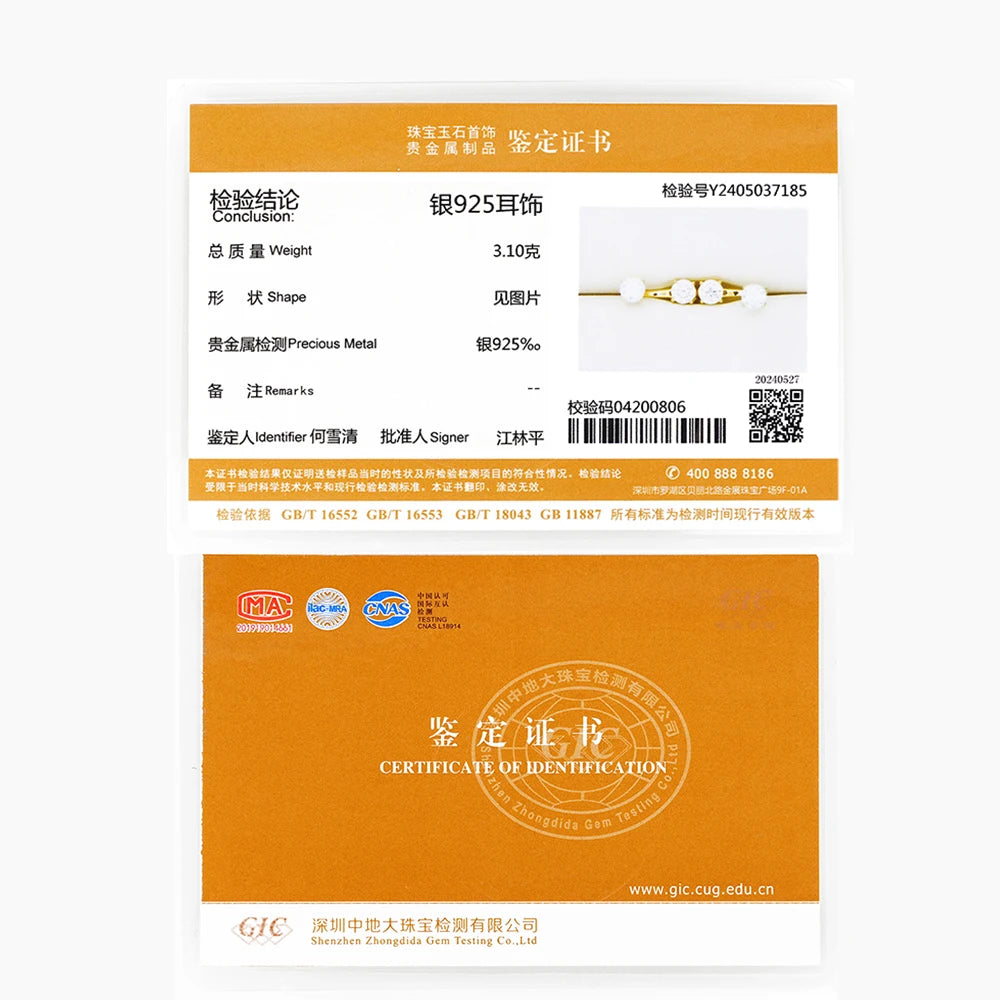 ✨💎Front & Back Double-Sided Moissanite Stud Earrings 🤍 | 2-in-1 925 Sterling Silver Earrings for Women 💖 | Elegant Everyday Jewelry