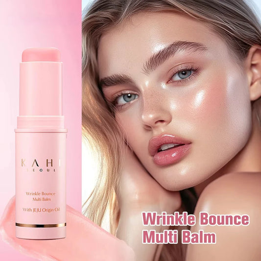 ✨💧 Wrinkle Bounce Moisturizing Multi Balm Stick | All-in-One Hydrating Face Balm for Lip, Eye & Neck 💋👁️ | Daily Anti-Dryness Skincare