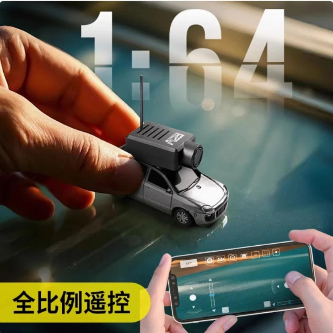 Car Model 1:64 6401 FPV RC Camera Mini Vehicle Full Scale Photo Self-stabilizing Rear Drive with 720P Remote Control Car