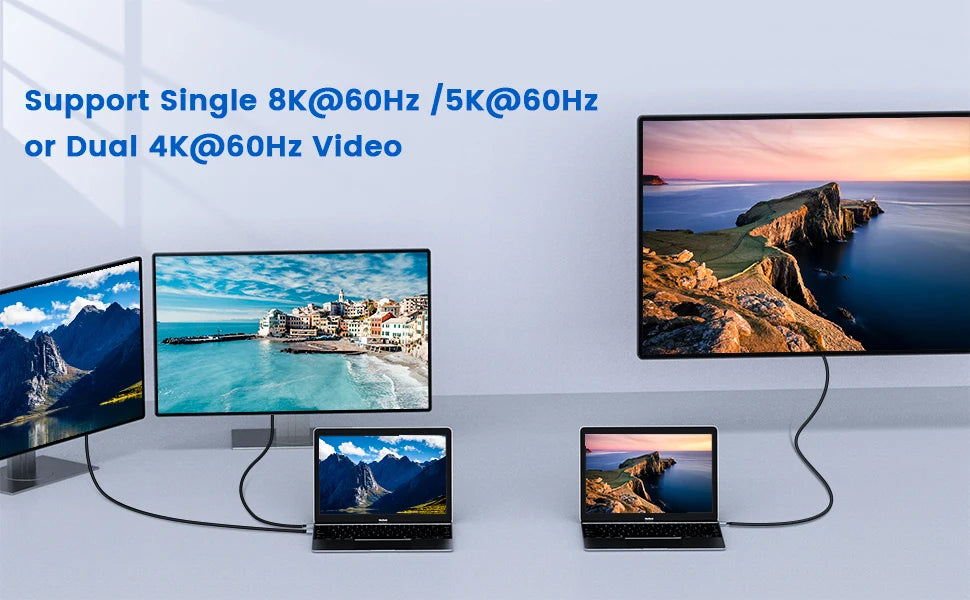 ⚡🔌 100W USB-C PD 10Gbps Cable with 4K 60Hz Video (E-Marker)