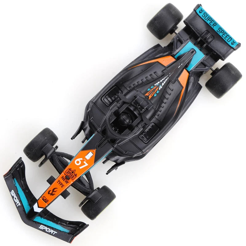 (Bagged) 1.43 Alloy Model Racing Car Toy, Exquisite Formula Alloy Pullback Racing Car, Children's Toy, Best Birthday Gift.