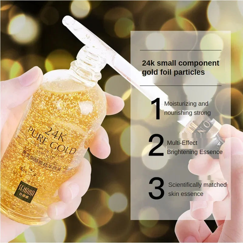 ✨💎 24K Gold Hyaluronic Acid & Nicotinamide Face Essence – Deep Hydration, Pore Care & Brightening Firming Serum✨💎 24K Gold Hyaluronic Acid & Nicotinamide Face Essence – Deep Hydration, Pore Care & Brightening Firming Serum