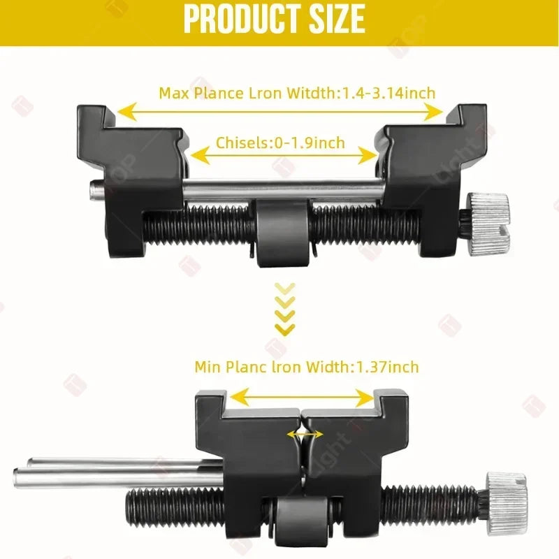 Adjustable Chisel Honing Guide Jig – Carbon Steel Roller Angle Sharpener for Wood Chisels &amp; Plane Irons