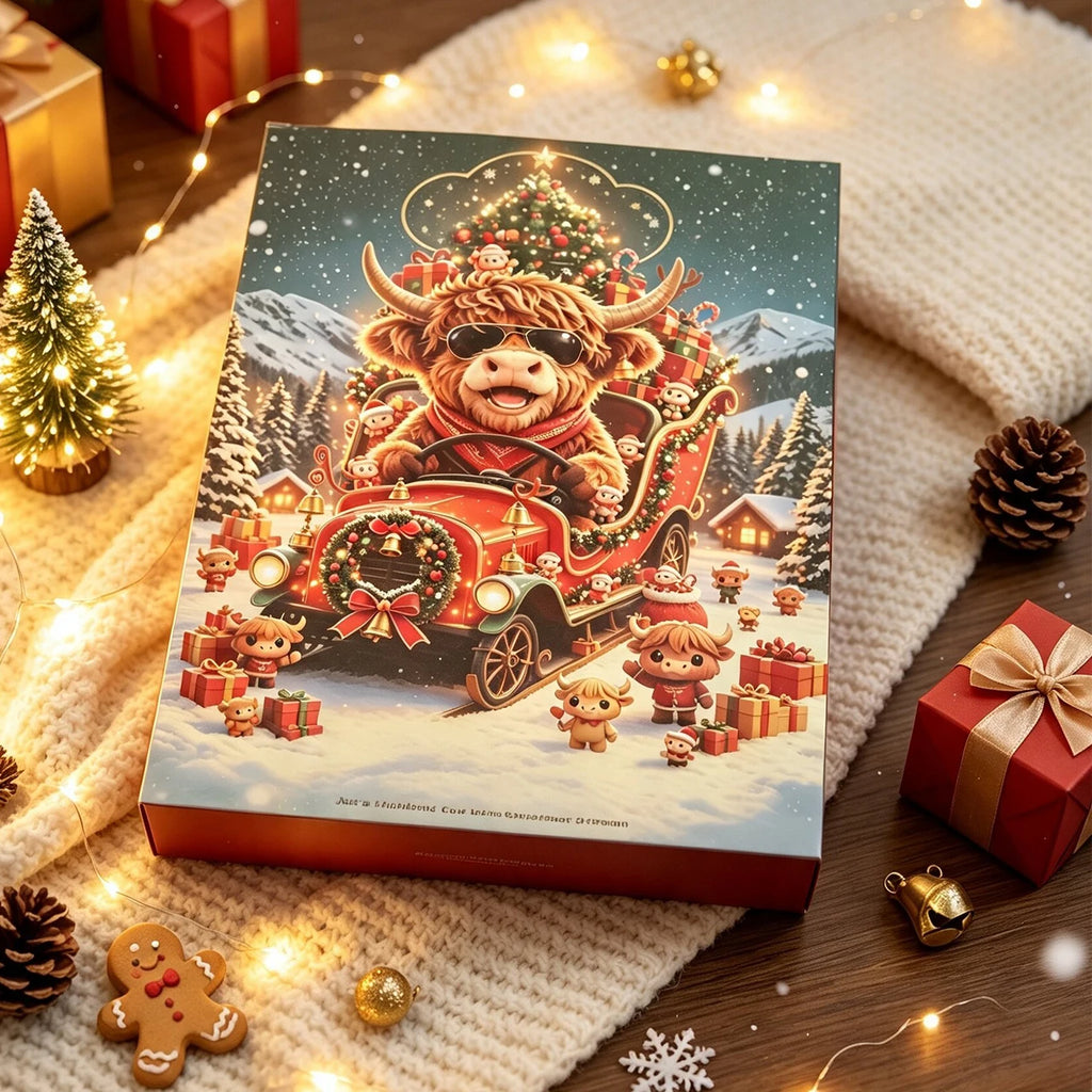 Highland Cow Advent Calendar – 24-Day Christmas Countdown