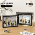 🌍🧱 Micro World Famous Architecture Building Blocks – New York, Paris, London & Dubai Skyline Photo Frame DIY Wall Decoration