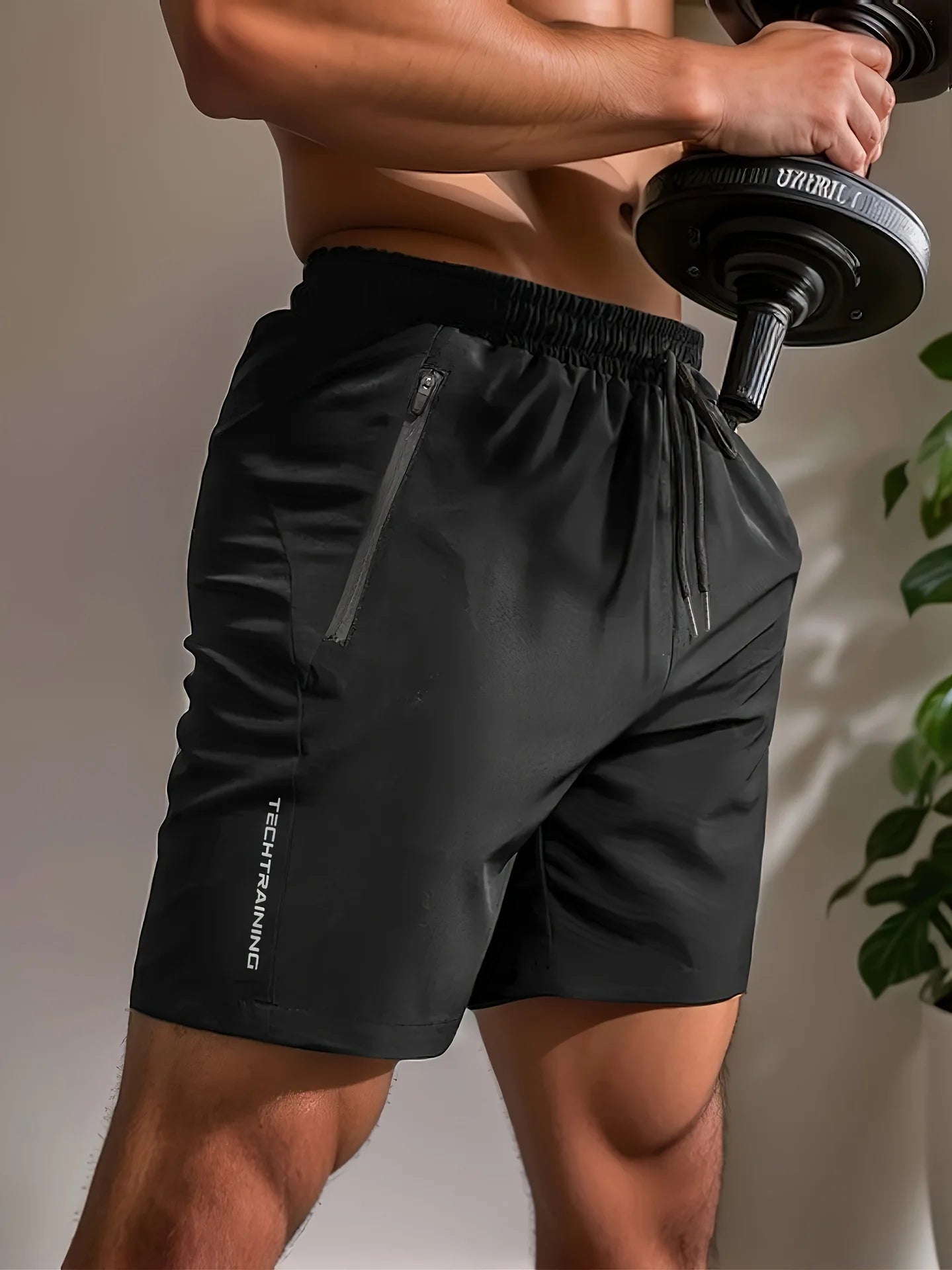 Men's Breathable Letter Print Shorts Dry Outdoor Casual Shorts Beach Shorts Gym Sport Running Squat Fitness Men Short Pants Breathable Drawstring Shorts