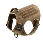 Tactical Large Dog Harness & Leash Set 🐕‍🦺 Military Training Vest with Collar for German Shepherd, Malinois & Medium-Large Dogs