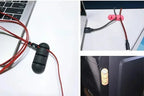 🎀🔌 VIKEFON Silicone Cable Organizer – Self-Adhesive Wire Clips
