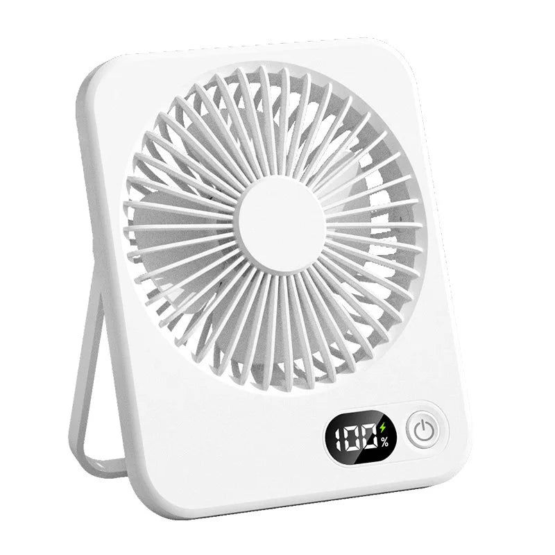 🌬️📱 Xiaomi Portable Desk Fan – 5 Speeds Ultra Quiet with Power Display