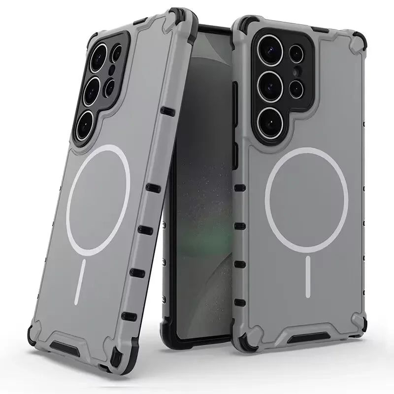 Luxury Magnetic Armor Case for Samsung Galaxy S25 / S24 / S23 Ultra