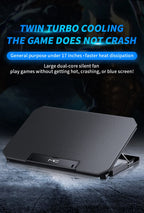 🔥❄️ Q100 17-Inch Gaming Laptop Cooler – 2600RPM LED Screen