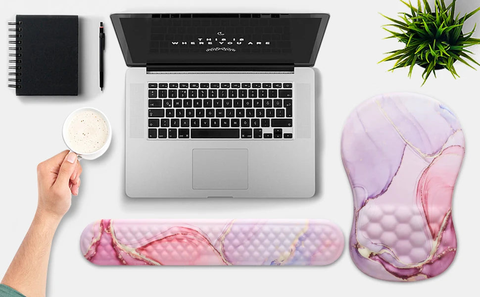 🖱️💖 Ergonomic Wrist Mouse Pad – Memory Foam Pain Relief Support