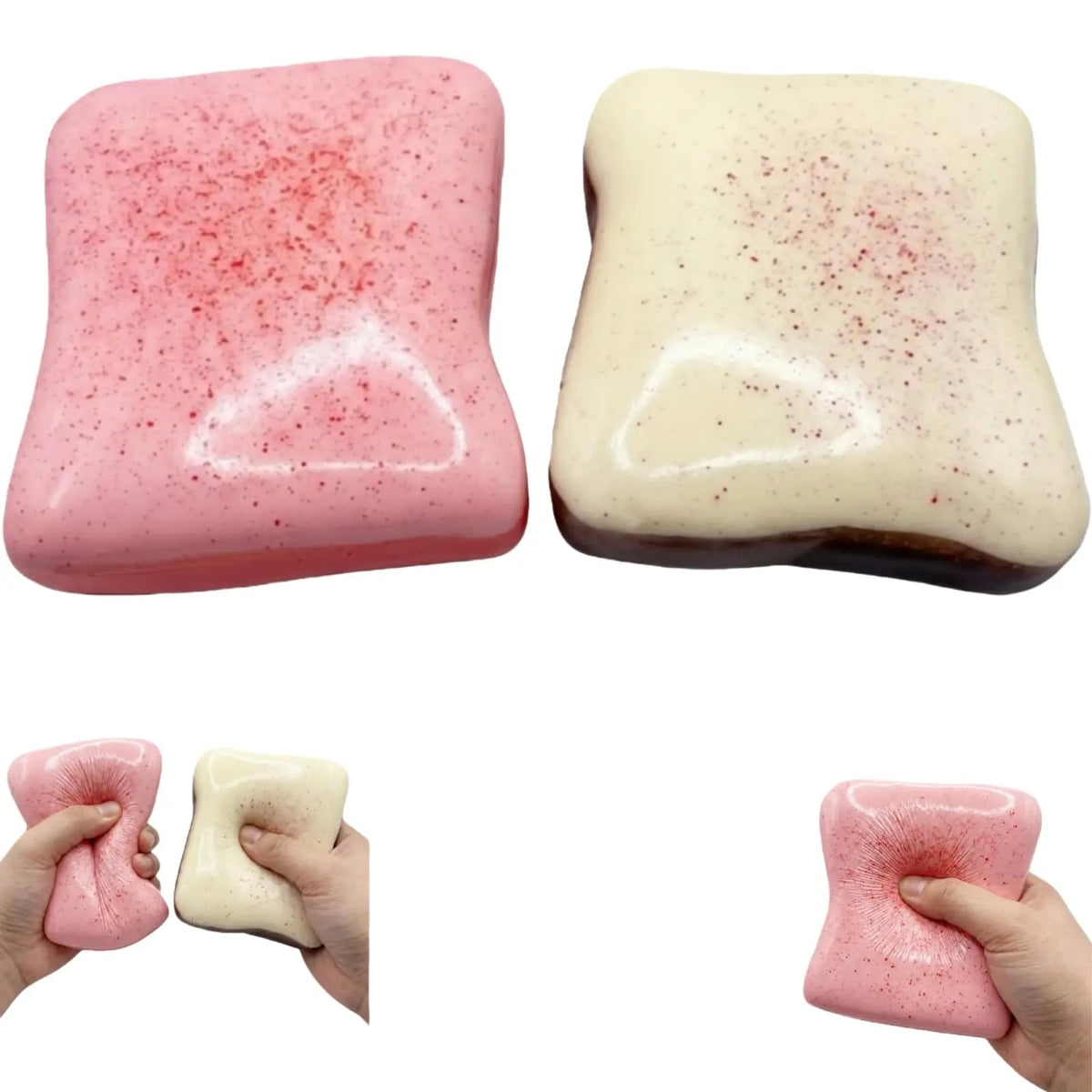 Cute Butter Toast Squishy – Slow-Rising Kawaii Bread Fidget Toy