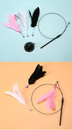 🐱🪄 Hands-Free Interactive Cat Teaser Wand with Suction Cup