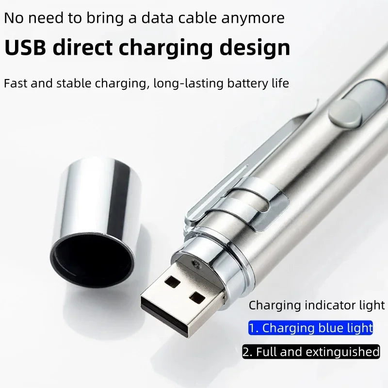 🐱🔴 USB Rechargeable Infrared Laser Cat Toy – Multifunction Interactive Stick