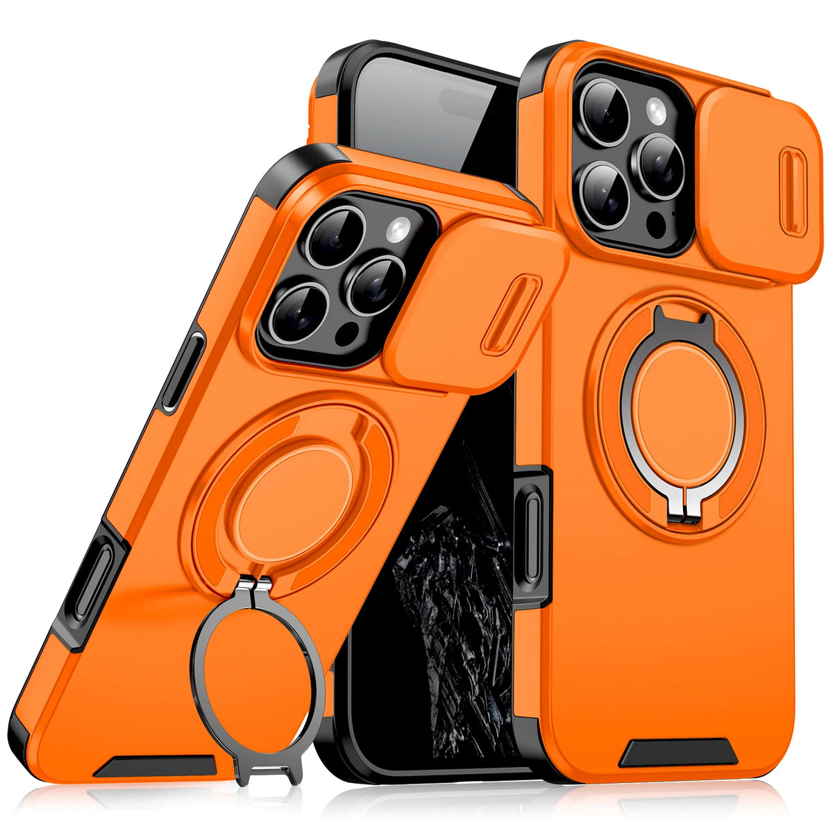 Shockproof Armor Phone Case – Protective Stand & Car Mount Cover