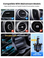 TOPK Auto Lock Car Phone Holder – Air Vent Mount with Hook Clip