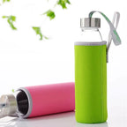 550ML Glass Travel Water Bottle – Shatterproof Portable Car Drinking Bottle 💧✨