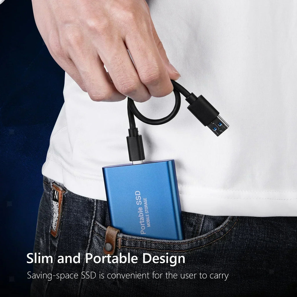🚀 Portable SSD 1TB–16TB External Hard Drive – USB 3.1 Type-C High-Speed Solid State Drive for Phone, Laptop & Mac 💾⚡