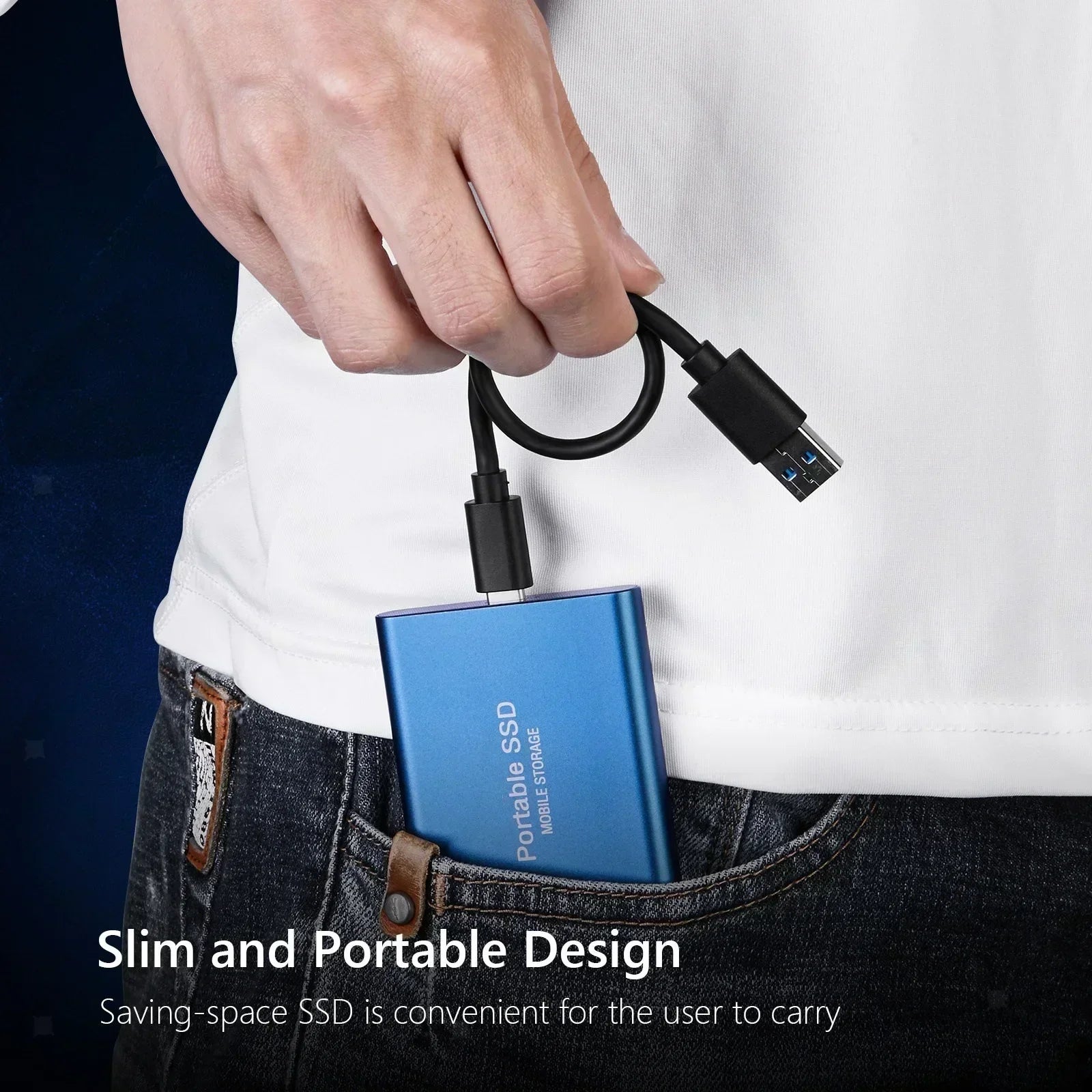 🚀 Portable SSD 1TB–16TB External Hard Drive – USB 3.1 Type-C High-Speed Solid State Drive for Phone, Laptop & Mac 💾⚡