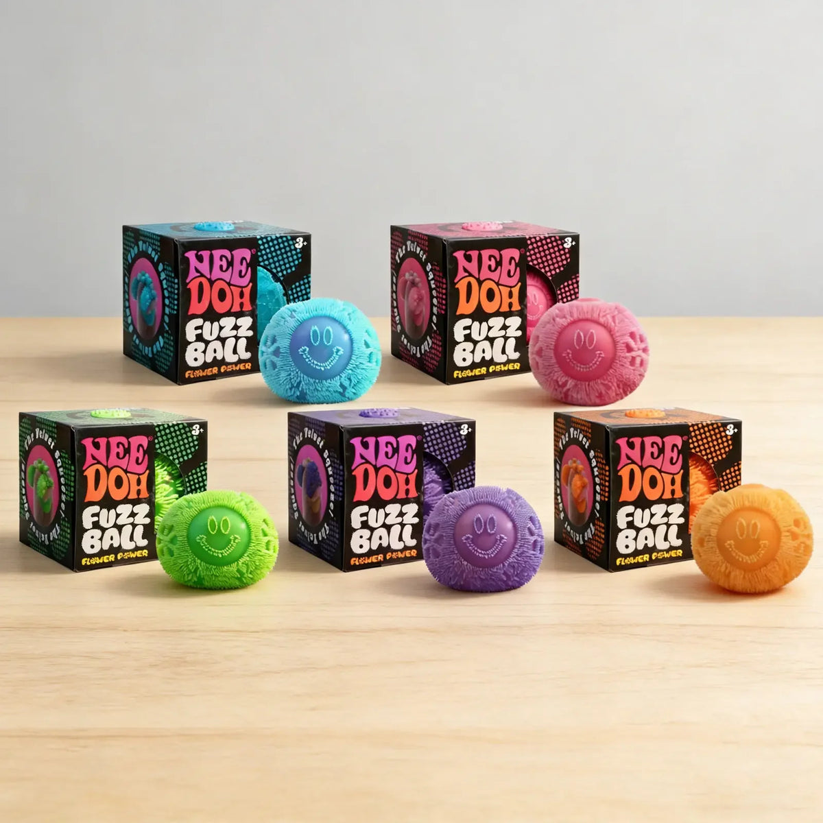 NeeDoh Fuzz Ball Blind Box – Soft Fuzzy Stress Relief Fidget Toy