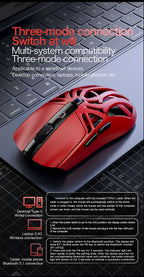 🔥🖱️ SMAILWOLF M8 Wireless RGB Gaming Mouse – 12000 DPI Tri-Mode