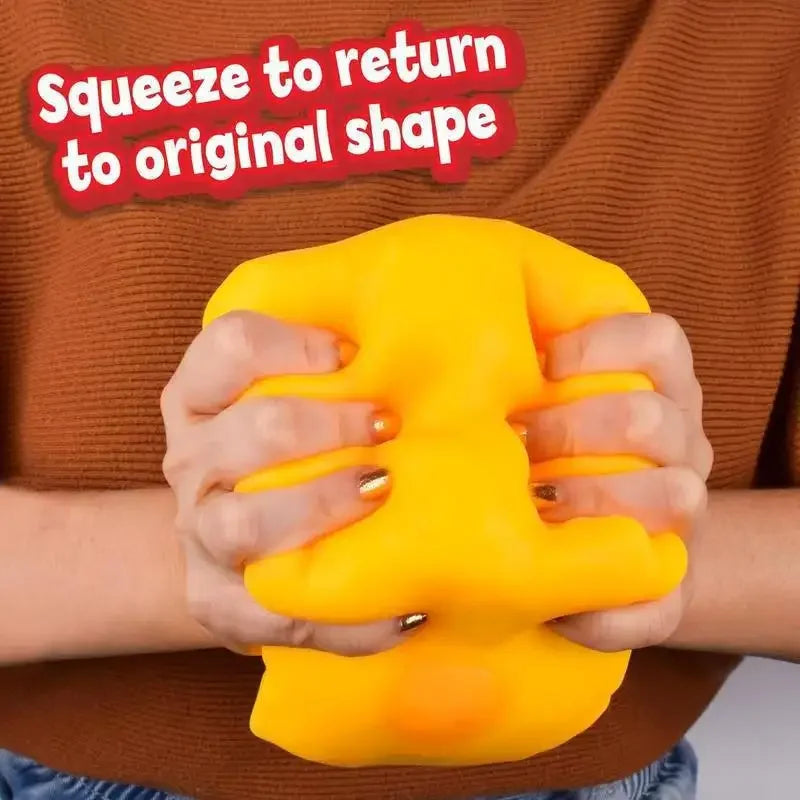 Yellow Cheese Squishy Toy – Squeeze & Stress Relief Fidget Toy