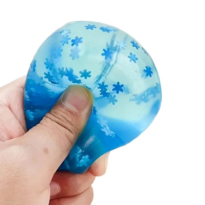Snowflake Ice Cube Squishy Toy – Slow-Rising Sensory Fidget