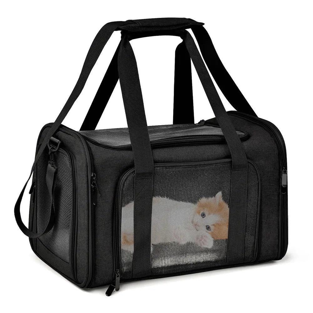 Soft Pet Carrier Backpack – Small Dog & Cat Travel Bag