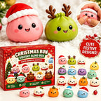 Christmas Advent Calendar – 24-Piece Dumpling Squishy Fidget Toy Set