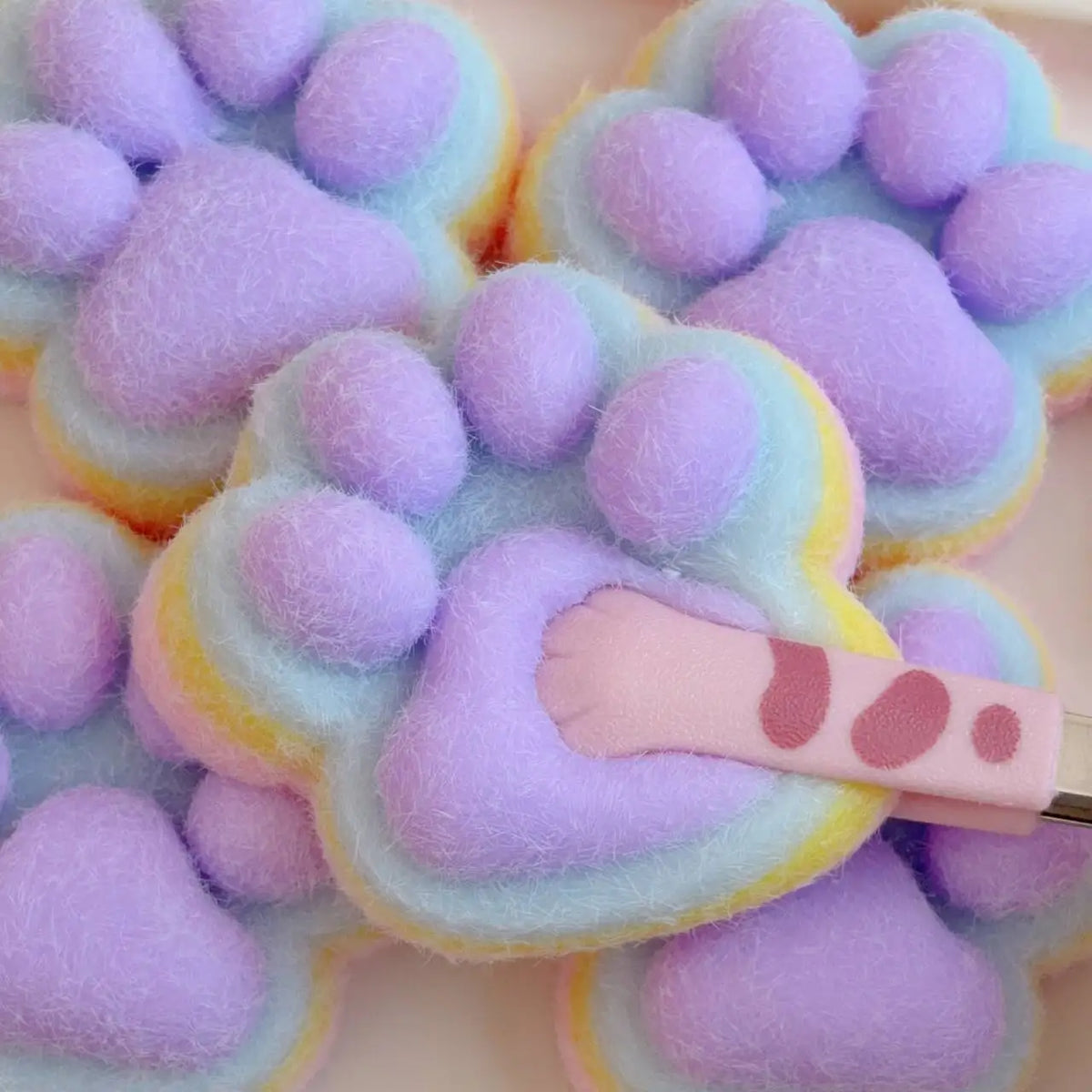 Cat Paw Mochi Squishy Toy – Soft Plush & Silicone Slow-Rebound Fidget