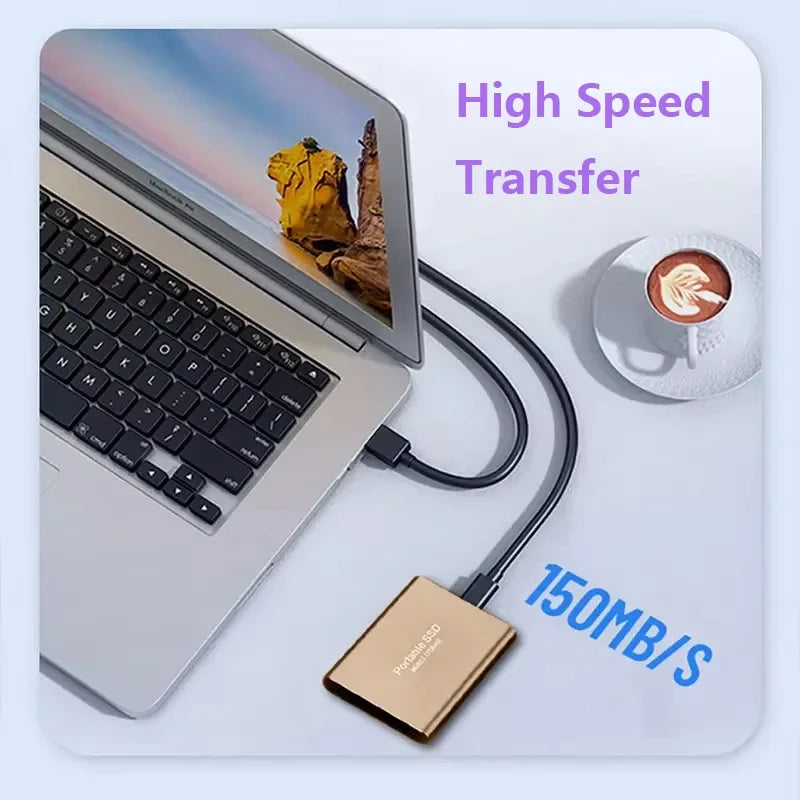 🚀 Portable SSD 1TB–16TB External Hard Drive – USB 3.1 Type-C High-Speed Solid State Drive for Phone, Laptop & Mac 💾⚡