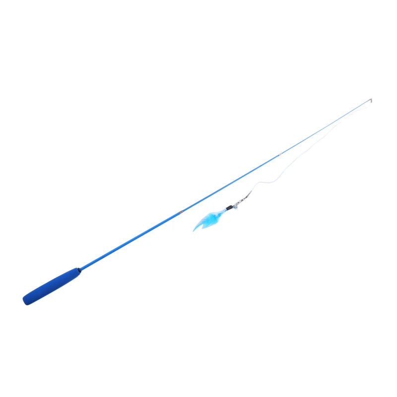 🎣🐾 Telescopic Cat Teaser Wand – 3-Section Fishing Pole Stick