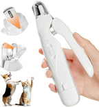 ✂️🐶🐱 Quiet Pet Nail Grinder with Dual LED Lights