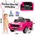 Shelby GT350 Kids Electric Car 12V 2WD W/ Parent Remote Control & Safety Belt - All-Terrain Ride-On Toy - Per