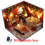 DIY Christmas Snowman Cottage Miniature Kit