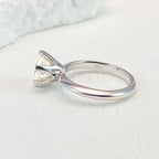💎✨ NeeTim 0.5–5CT Moissanite Engagement Ring 🤍 | White Gold Plated 925 Sterling Silver Lab Diamond Wedding Band for Women 💍