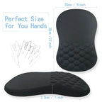 🖱️💖 Ergonomic Mouse Pad with Gel Wrist Support – Premium Lycra Fabric