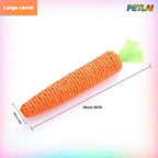 🥕🐱 Cat Carrot Chew Toy – Hemp Rope Teeth Grinding Interactive Toy