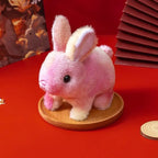 🐰🌈 Colorful Electric Rabbit Toy – Walking Plush Bunny with Flashing Ears | Interactive Gift for Girls & Kids