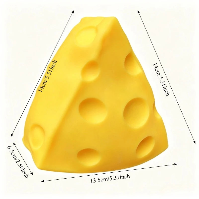 Jumbo Cheese Squishy Stress Ball – Slow-Rebound Cheese Fidget Toy
