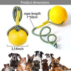 🎾🐶 EVA Floating Dog Ball – Bite Resistant Pull Ring Rope Toy